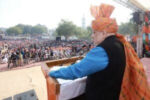 Amit Shah at Mehrauli