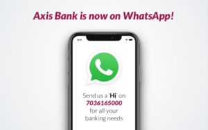 Axis Bank on WhatsApp