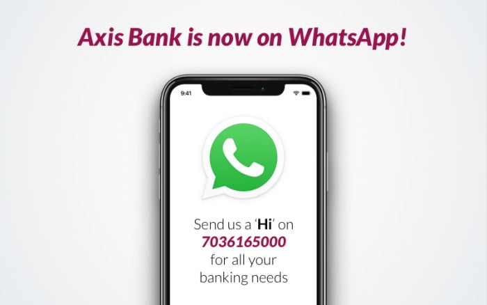 Axis Bank on WhatsApp