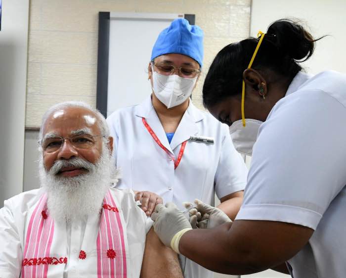 PM Modi gets Covaxin